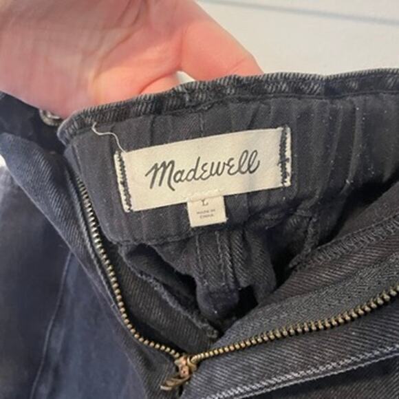 Madewell Pull-On Balloon Jeans in Hobson Wash Paperbag Edition Sz L 100% Cotton - Picture 4 of 8